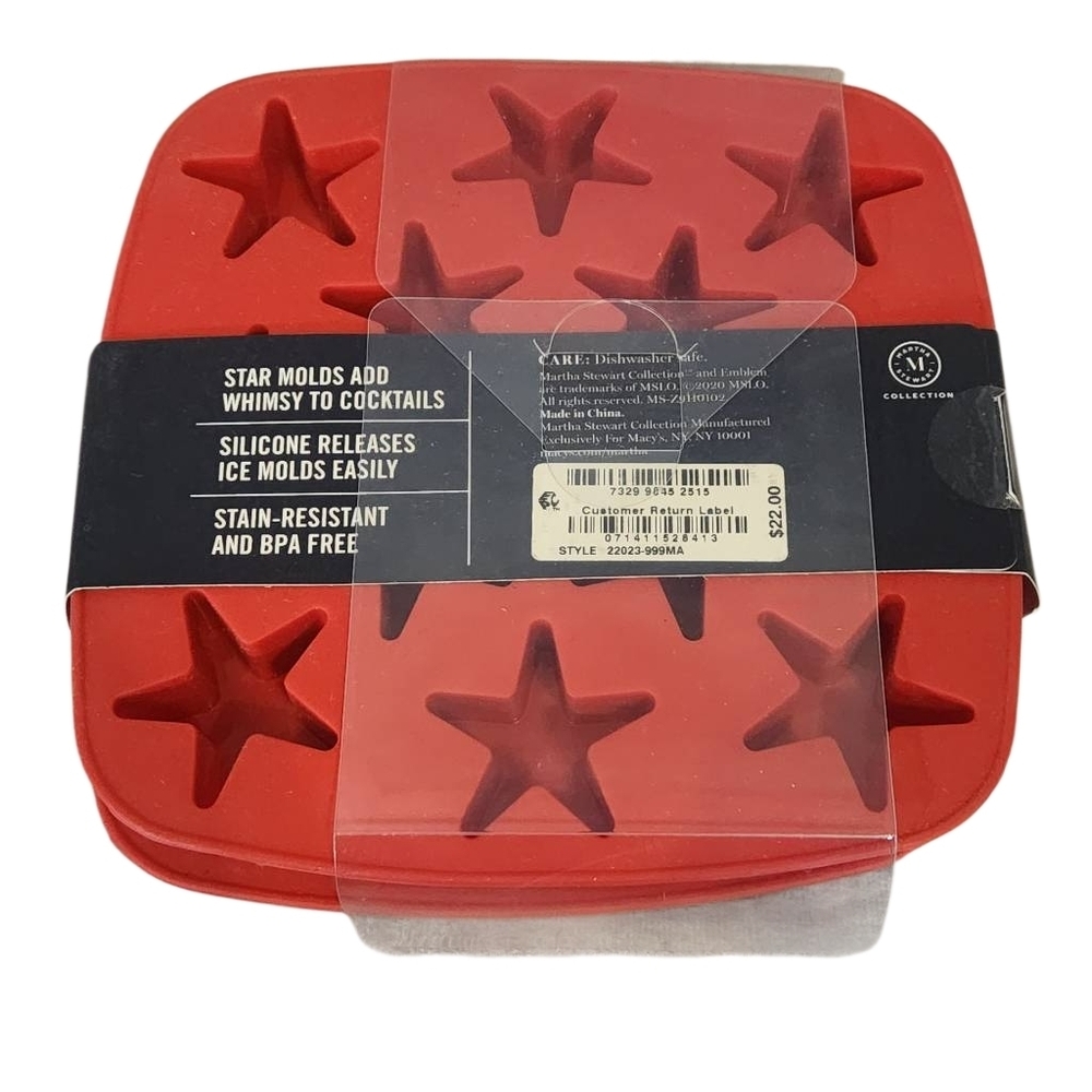 Martha Stewart Star Ice Mold Tray - Red‎